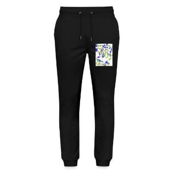 Summer Vibes Sommer Jahreszeit Hitze Sonne Vibes - Stanley/Stella Unisex Bio Jogginghose Mover  - Schwarz - Vorne - Marisol (170cm) & Nik (191cm)