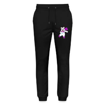 Patins à glace Polar Bear - Pantalon de jogging bio MOVER Stanley/Stella unisexe - noir - Devant - Marisol (170cm) & Nik (191cm)