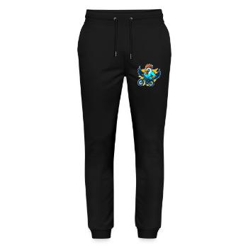 Coq avec vélo - Pantalon de jogging bio MOVER Stanley/Stella unisexe - noir - Devant - Marisol (170cm) & Nik (191cm)