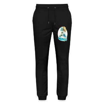 Aloha - Pantalon de jogging bio MOVER Stanley/Stella unisexe - noir - Devant - Marisol (170cm) & Nik (191cm)