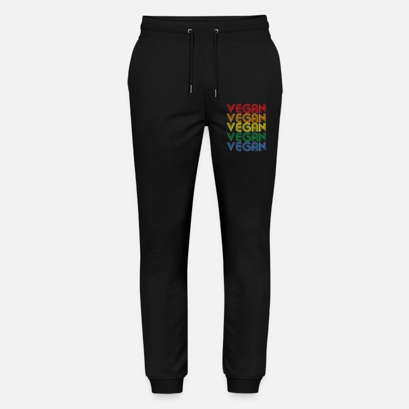 Regenbogen VEGAN Statement - Stanley/Stella Unisex Bio Jogginghose Mover  - Schwarz