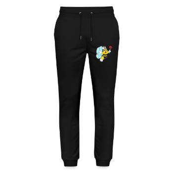 Biene Krankenschwester Herz - Stanley/Stella Unisex Bio Jogginghose Mover  - Schwarz - Vorne - Marisol (170cm) & Nik (191cm)