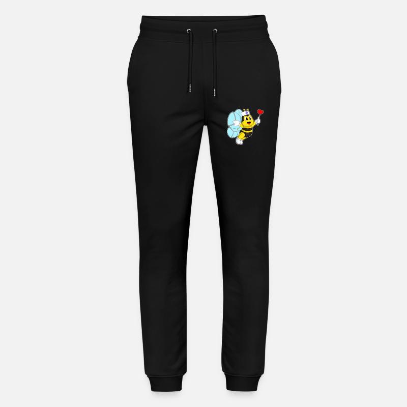 Biene Krankenschwester Herz - Stanley/Stella Unisex Bio Jogginghose Mover  - Schwarz