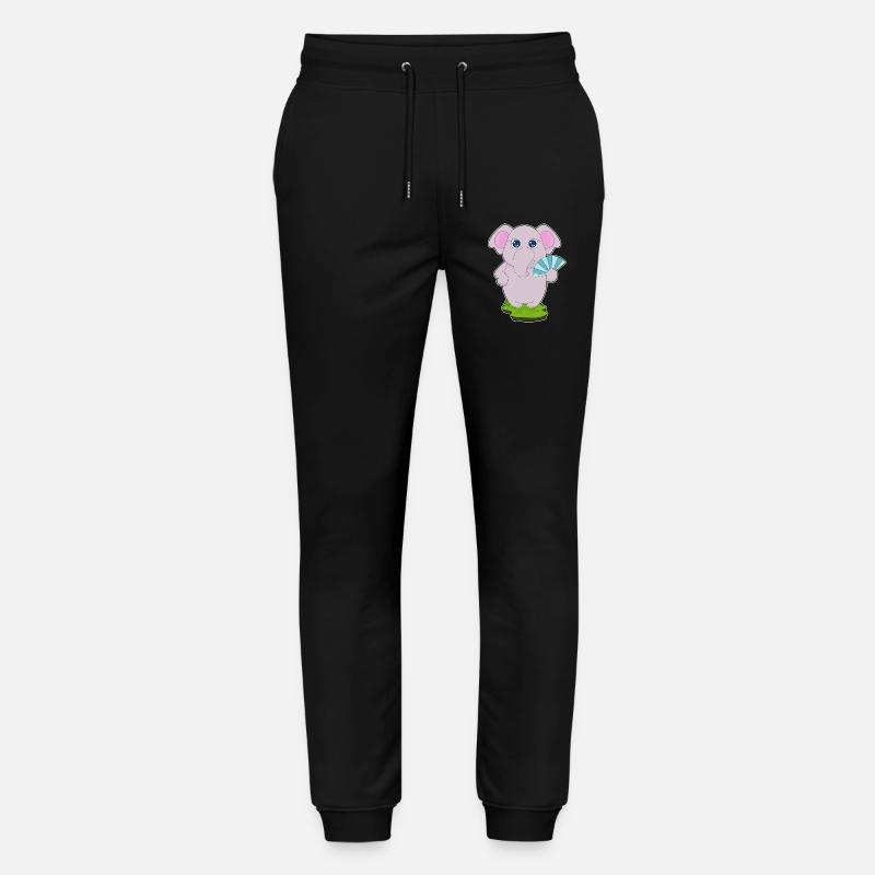 Elefant Handventilator - Stanley/Stella Unisex Bio Jogginghose Mover  - Schwarz