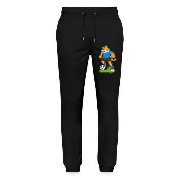 Tiger Soccer Player Soccer - Stanley/Stella Mover Unisex Organic Jogging Trousers - black - Front - Marisol (170cm) & Nik (191cm)