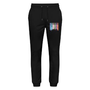 London - Stanley/Stella Mover Unisex Organic Jogging Trousers - black - Front - Marisol (170cm) & Nik (191cm)