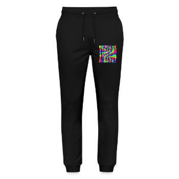 VINTAGE - Stanley/Stella Mover Unisex Organic Jogging Trousers - black - Front - Marisol (170cm) & Nik (191cm)