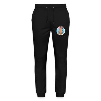 Lieblingstier Häschen Kuscheltier Haustiere Tiere - Stanley/Stella Unisex Bio Jogginghose Mover  - Schwarz - Vorne - Marisol (170cm) & Nik (191cm)