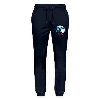 Paintball Moonlight Sniper - Stanley/Stella Mover Unisex Organic Jogging Trousers - navy - Front - Marisol (170cm) & Nik (191cm)