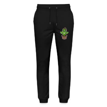 Kaktus Cowboy - Stanley/Stella Unisex Bio Jogginghose Mover  - Schwarz - Vorne - Marisol (170cm) & Nik (191cm)