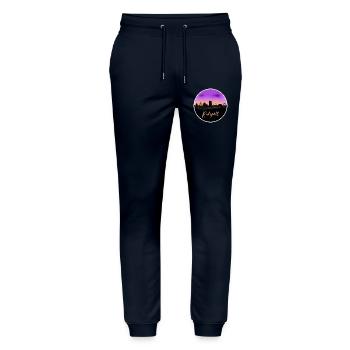 Ruhrpott Fineline Skyline - Stanley/Stella Unisex Bio Jogginghose Mover  - Navy - Vorne - Marisol (170cm) & Nik (191cm)