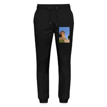 CHÂTEAU D’EAU DE MANNHEIM - Pantalon de jogging bio MOVER Stanley/Stella unisexe - noir - Devant - Marisol (170cm) & Nik (191cm)
