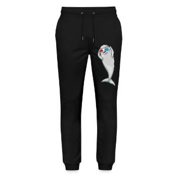 Dolphin Goggles - Stanley/Stella Mover Unisex Organic Jogging Trousers - black - Front - Marisol (170cm) & Nik (191cm)