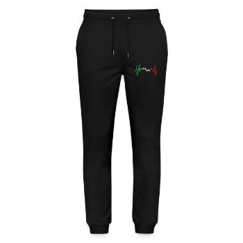 Venedig Skyline Herzschlag Italien I Love Venezia - Stanley/Stella Unisex Bio Jogginghose Mover  - Schwarz - Vorne - Marisol (170cm) & Nik (191cm)