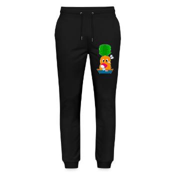 Carotte Poker Jeu de cartes de poker - Pantalon de jogging bio MOVER Stanley/Stella unisexe - noir - Devant - Marisol (170cm) & Nik (191cm)