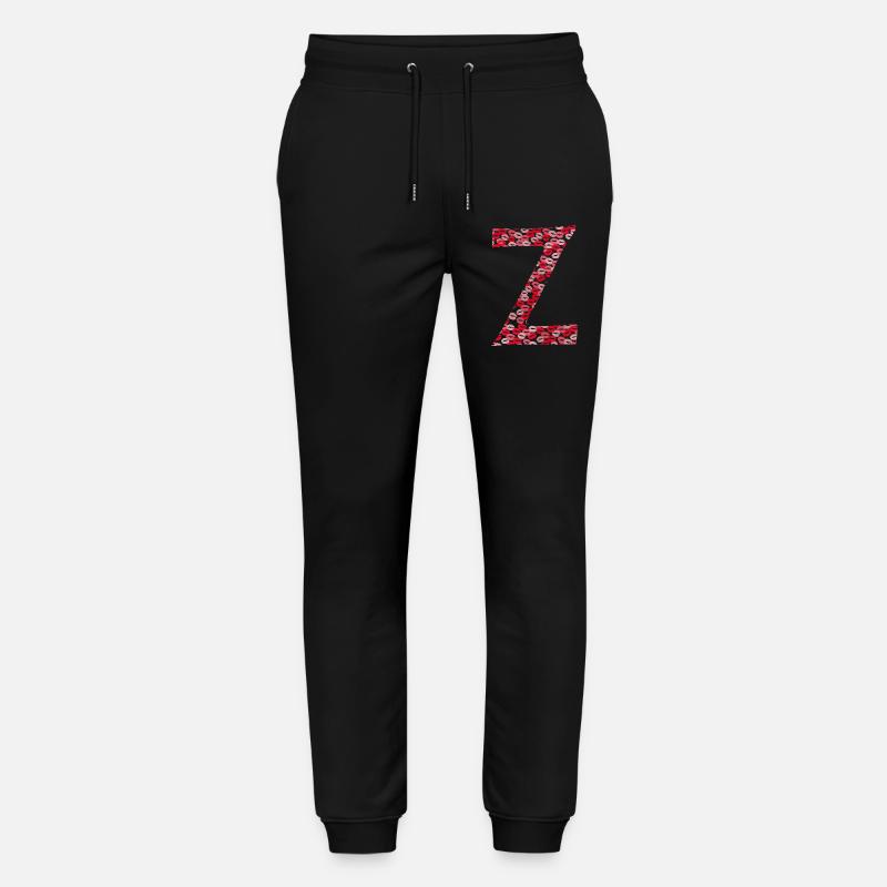 Buchstabe Z - Küsse Geschenkidee - Stanley/Stella Unisex Bio Jogginghose Mover - Schwarz