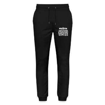 meine follower kühe landwirtschaft bauernhof - Stanley/Stella Unisex Bio Jogginghose Mover  - Schwarz - Vorne - Marisol (170cm) & Nik (191cm)