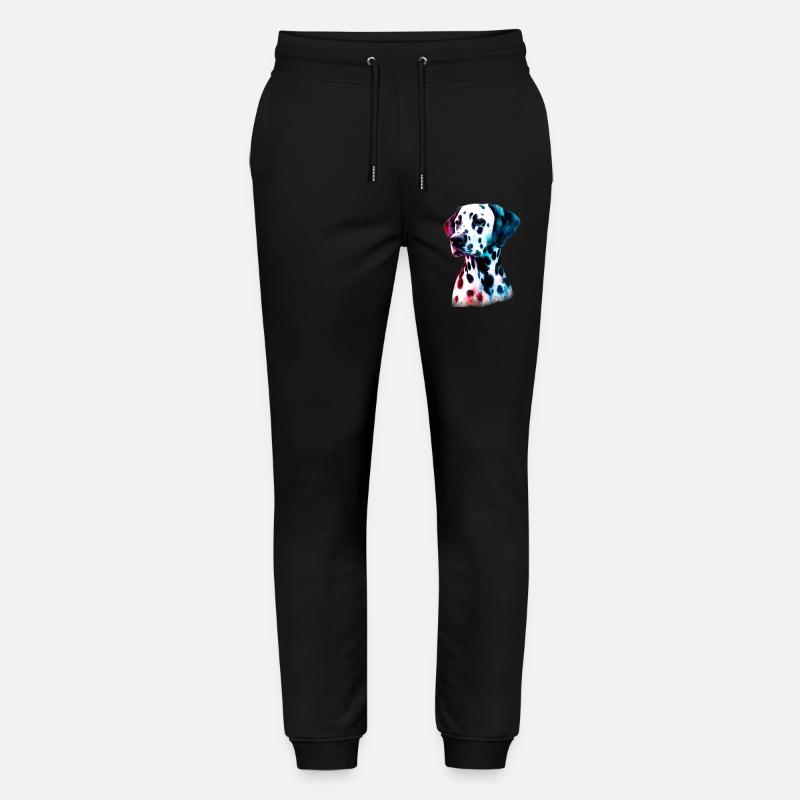 Dalmatiner Hund - Stanley/Stella Unisex Bio Jogginghose Mover  - Schwarz