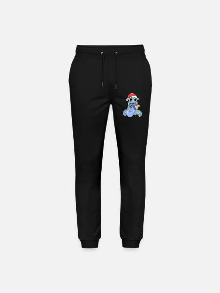 Rhinocéros bébé Noël - Pantalon de jogging bio MOVER Stanley/Stella unisexe - noir