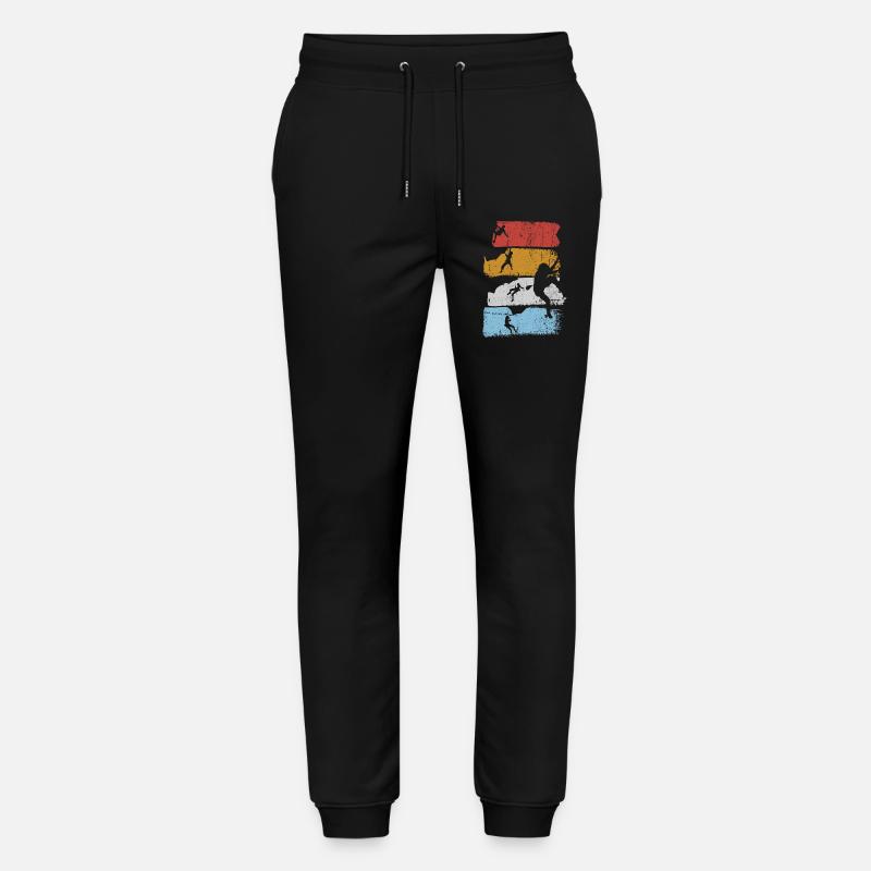 Surf Stripes Silhouette - Stanley/Stella Unisex Bio Jogginghose Mover  - Schwarz