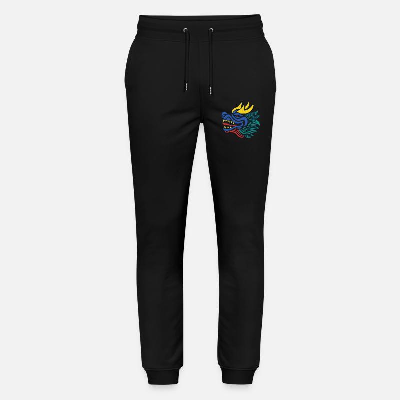 Das Lächeln des Drachen - Stanley/Stella Unisex Bio Jogginghose Mover  - Schwarz