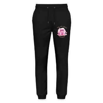 Tea and Cakes Süßes Tee T-Shirt Kawaii Geschenk - Stanley/Stella Unisex Bio Jogginghose Mover  - Schwarz - Vorne - Marisol (170cm) & Nik (191cm)