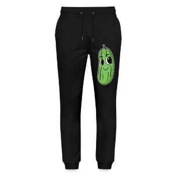 Cucumber Motif - Stanley/Stella Mover Unisex Organic Jogging Trousers - black - Front - Marisol (170cm) & Nik (191cm)