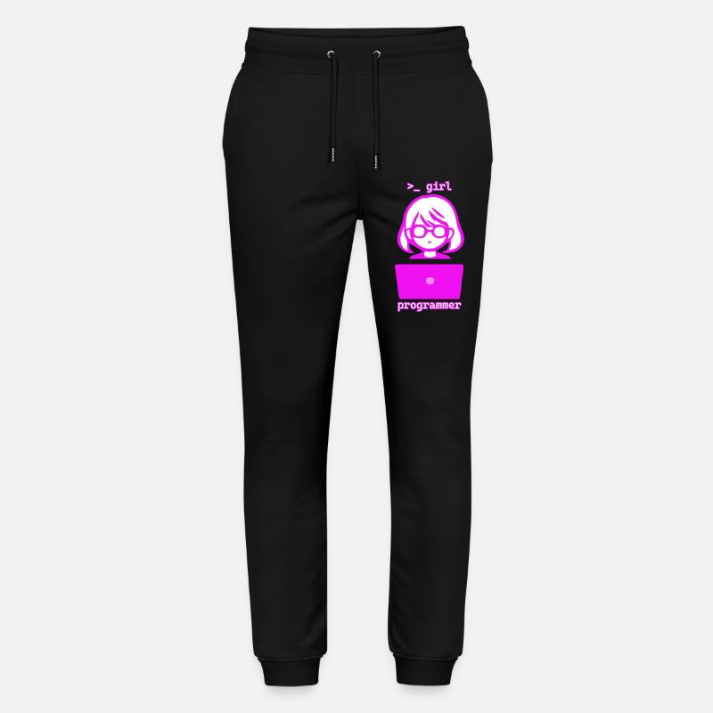 Femme avec programmeuse d’informatique - Pantalon de jogging bio MOVER Stanley/Stella unisexe - noir