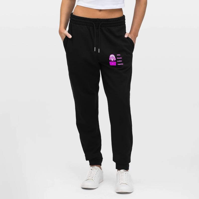 eat sleep code repeat Frau Computer Stanley/Stella Unisex Bio Jogginghose Mover 
