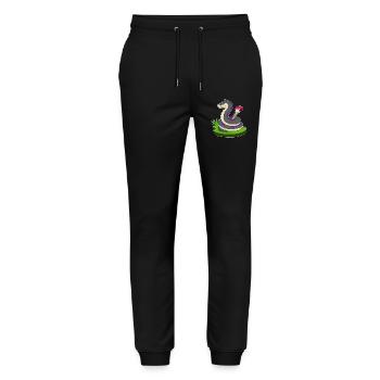Schlange Maler Pinsel Malen - Stanley/Stella Unisex Bio Jogginghose Mover  - Schwarz - Vorne - Marisol (170cm) & Nik (191cm)