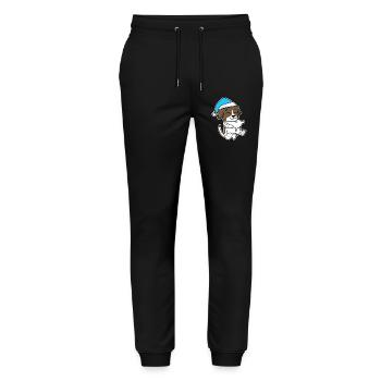 German Shorthaired Pointer Sleeping Fatigue Dog - Stanley/Stella Mover Unisex Organic Jogging Trousers - black - Front - Marisol (170cm) & Nik (191cm)