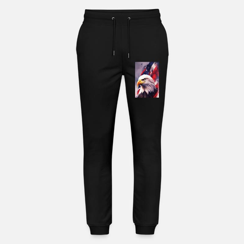Glatze Eagel - Patriotisch - Stanley/Stella Unisex Bio Jogginghose Mover  - Schwarz