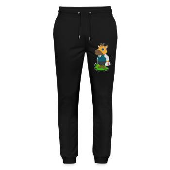 Giraffe Doctor First Aid Kit - Stanley/Stella Mover Unisex Organic Jogging Trousers - black - Front - Marisol (170cm) & Nik (191cm)