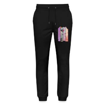 Schattierungen von Farben - Stanley/Stella Unisex Bio Jogginghose Mover  - Schwarz - Vorne - Marisol (170cm) & Nik (191cm)
