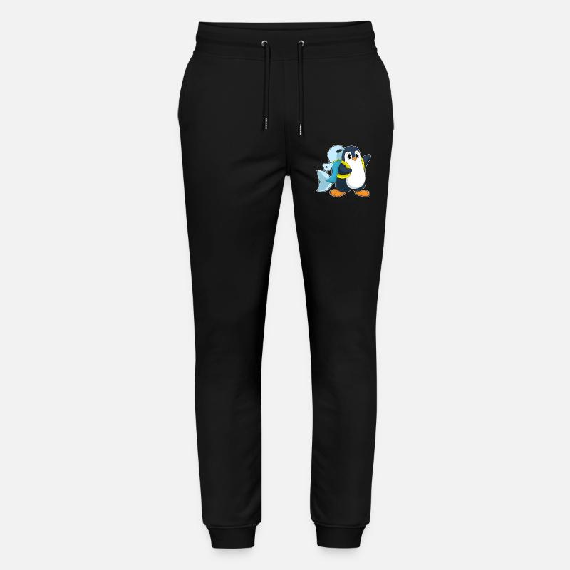 Pinguin Fisch Rucksack - Stanley/Stella Unisex Bio Jogginghose Mover - Schwarz