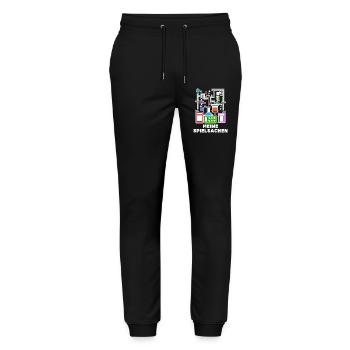Karriere Statement Wissenschafter Erfolg Job - Stanley/Stella Unisex Bio Jogginghose Mover  - Schwarz - Vorne - Marisol (170cm) & Nik (191cm)