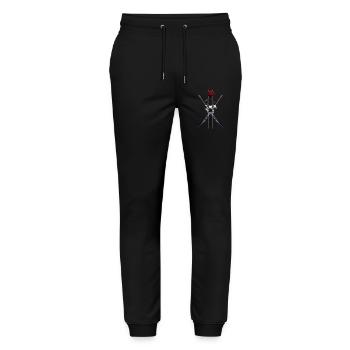 Schwerter Rose Brave Warrior Japanische Schrift - Stanley/Stella Unisex Bio Jogginghose Mover  - Schwarz - Vorne - Marisol (170cm) & Nik (191cm)