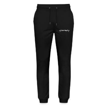 Dart player heartbeat - Stanley/Stella Mover Unisex Organic Jogging Trousers - black - Front - Marisol (170cm) & Nik (191cm)