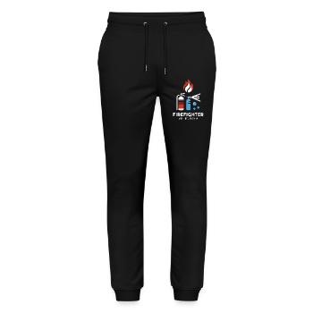 Firefighter Association More Than a Passion - Stanley/Stella Mover Unisex Organic Jogging Trousers - black - Front - Marisol (170cm) & Nik (191cm)