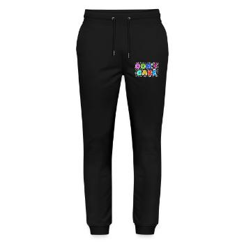I don't care funny statement attitude indifferent - Stanley/Stella Mover Unisex Organic Jogging Trousers - black - Front - Marisol (170cm) & Nik (191cm)