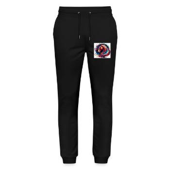 Pferd - Stanley/Stella Unisex Bio Jogginghose Mover  - Schwarz - Vorne - Marisol (170cm) & Nik (191cm)