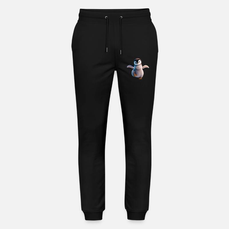 Ein fröhlich tanzender Pinguin - Stanley/Stella Unisex Bio Jogginghose Mover  - Schwarz