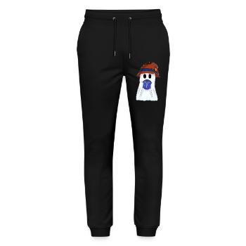 Astrologischer Widder Tierkreiszeichnertop - Stanley/Stella Unisex Bio Jogginghose Mover  - Schwarz - Vorne - Marisol (170cm) & Nik (191cm)