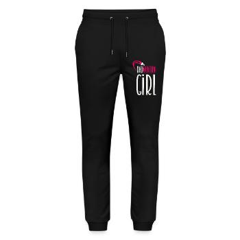 Badminton Girl - Stanley/Stella Mover Unisex Organic Jogging Trousers - black - Front - Marisol (170cm) & Nik (191cm)
