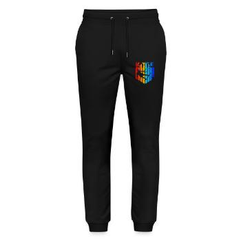 Kite - Stanley/Stella Unisex Bio Jogginghose Mover  - Schwarz - Vorne - Marisol (170cm) & Nik (191cm)