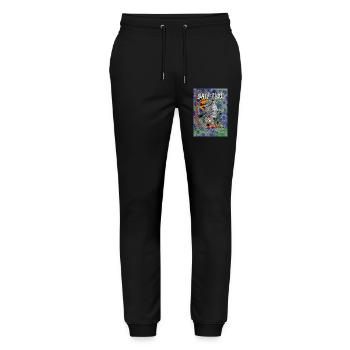 Midnight Whimsy A Playful Halloween Adventure - Stanley/Stella Mover Unisex Organic Jogging Trousers - black - Front - Marisol (170cm) & Nik (191cm)