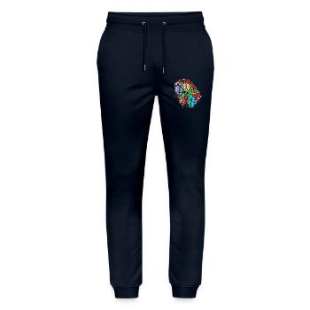 Tier Vogel Papagei Vogelliebhaber Zoo Tropisch - Stanley/Stella Unisex Bio Jogginghose Mover  - Navy - Vorne - Marisol (170cm) & Nik (191cm)