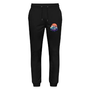 Mountain biking - Stanley/Stella Mover Unisex Organic Jogging Trousers - black - Front - Marisol (170cm) & Nik (191cm)