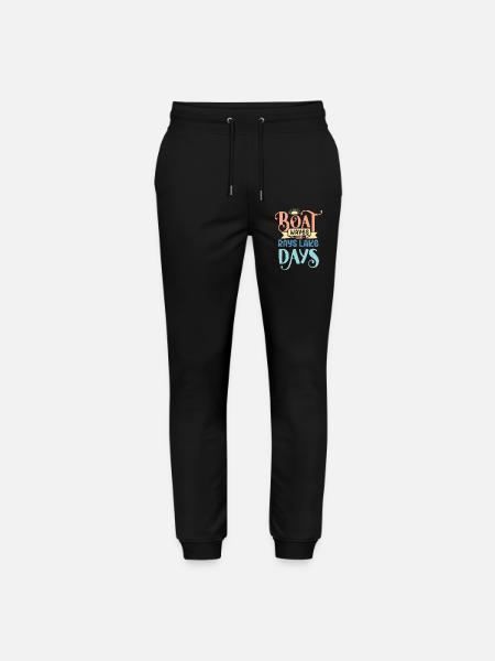 Boat Waves Sun Rays Lake Days - Stanley/Stella Mover Unisex Organic Jogging Trousers - black