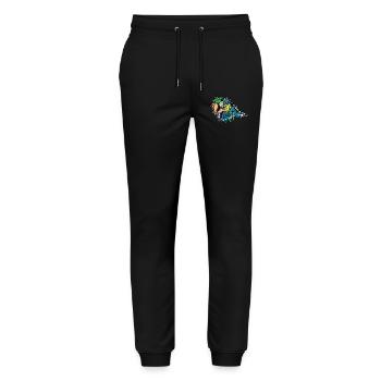 Parrot, Bird, Animal, Zoo, Bird Lover, Africa - Stanley/Stella Mover Unisex Organic Jogging Trousers - black - Front - Marisol (170cm) & Nik (191cm)